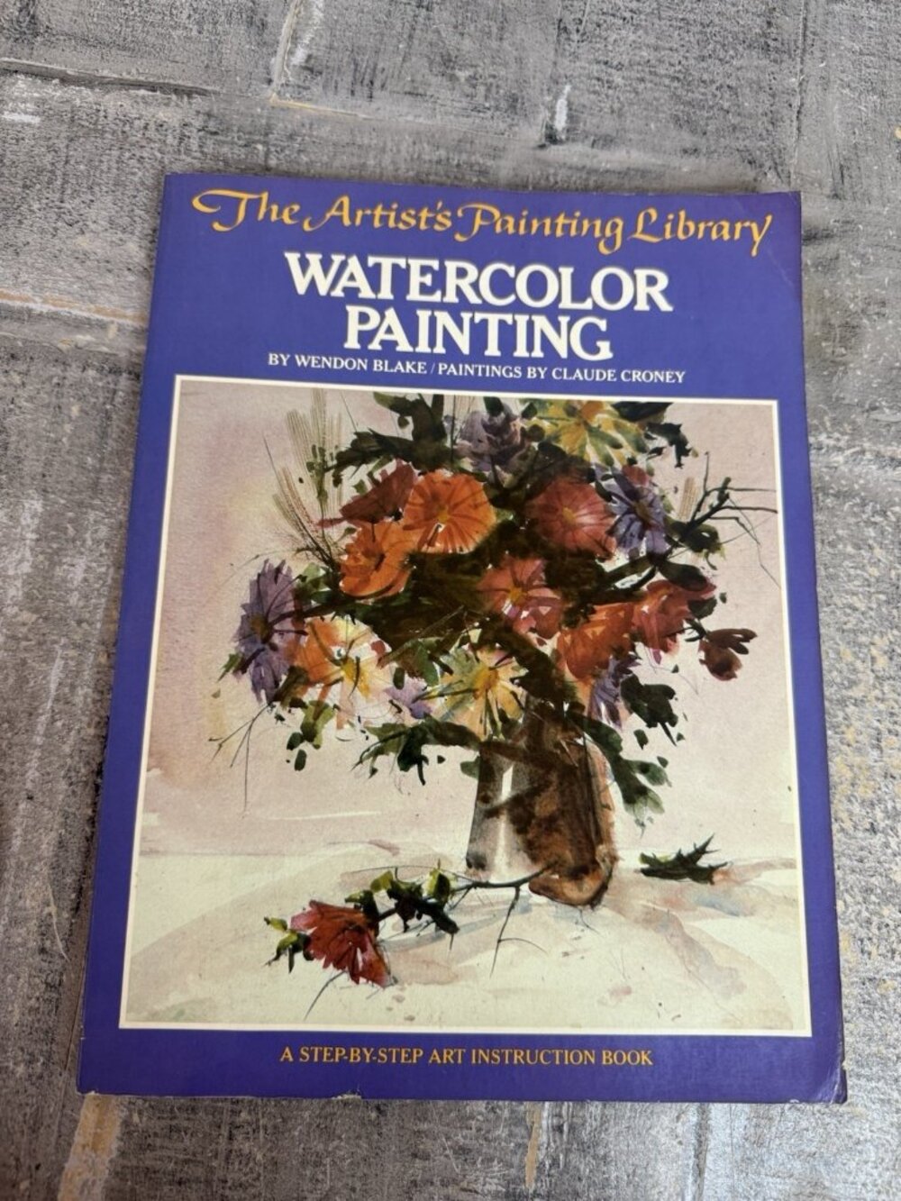 The Artist's Painting Library Watercolor Painting by Wendon Blake Claude Croney